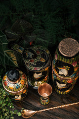 Hand Painted Set Tulipanes 0050