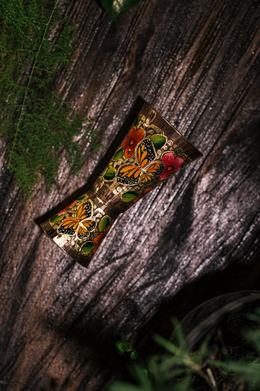 Jigger Hand Painted Mariposa 046