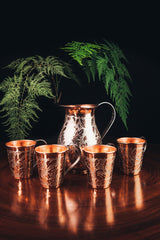 Jar Silver Set With 4 Glasses 0173