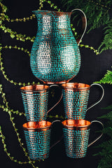 Classic Jar Set Verde With 4 Glasses 0189