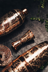 Jigger Silver Engraved Iguana 116