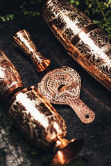 Strainer Silver Engraved Iguana 115