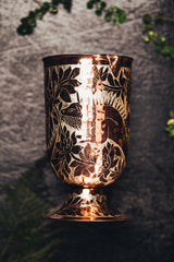 Mixing Glass Silver Engraved Iguana 112