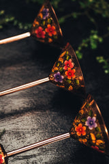 Hand Painted Martini Flores 094