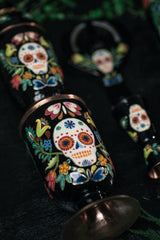 Mixing Glass Hand Painted Calavera 069