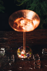 Hand Painted Martini Flores 094