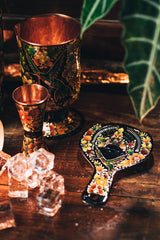 Strainer Hand Painted Colibrí Negro 077