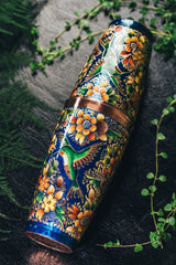 Boston Hand Painted Colibrí Azul 057