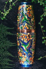 Boston Hand Painted Colibrí Azul 057