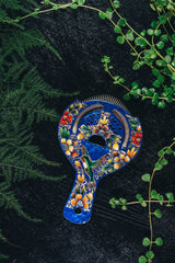 Strainer Hand Painted Colibrí Azul 058