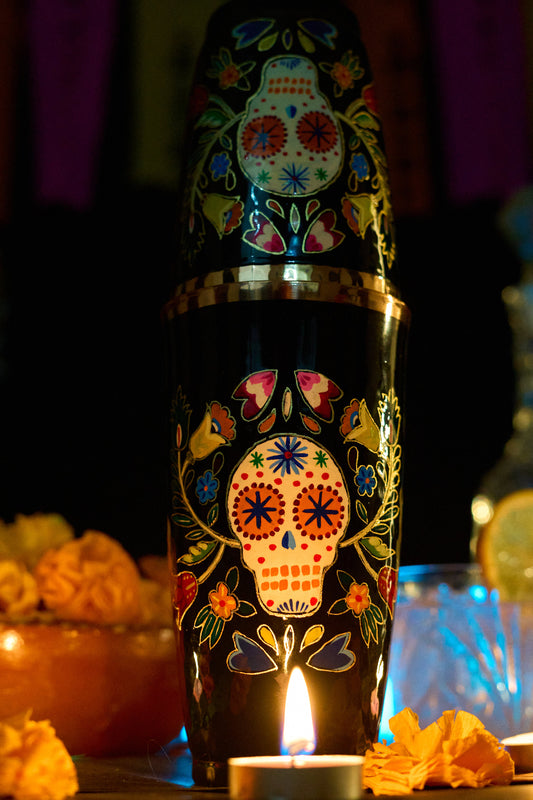 Boston Hand Painted Calavera 073