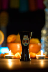 Jigger Hand Painted Calavera 072