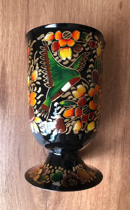 #PerfectyImperfect Hand-Painted Mixing Glass Colibri Negro 079