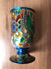 #PerfectlyImperfect Hand-Painted Mixing Glass Colibri Azul 061