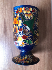 #PerfectlyImperfect Hand-Painted Mixing Glass Colibri Azul 061