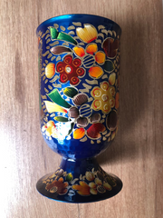 #PerfectlyImperfect Hand-Painted Mixing Glass Colibri Azul 061