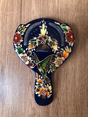 #PerfectlyImperfect Hand-Painted Strainer Colibri Azul 058
