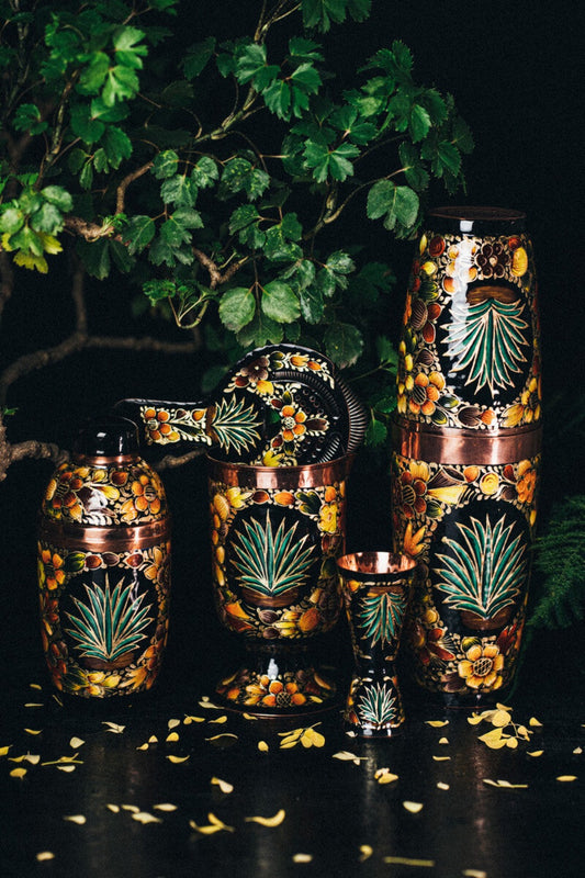 Hand Painted Set Agave 0062