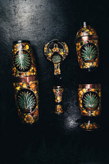 Hand Painted Set Agave 0062