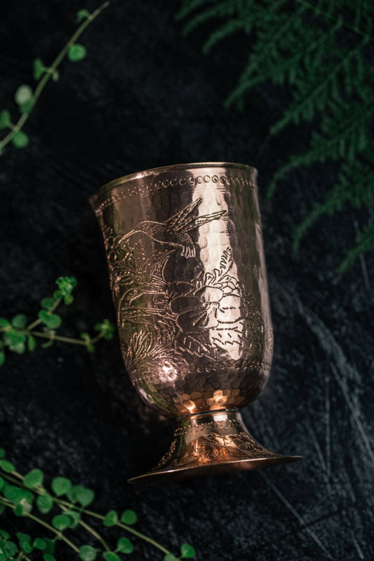 Mixing Glass Engraved Colibrí 027