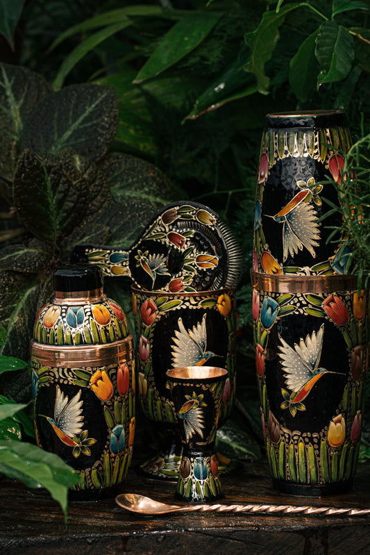 Hand Painted Set Tulipanes 0050