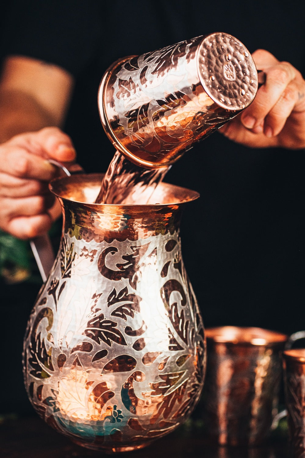 Jar Silver Set With 4 Glasses