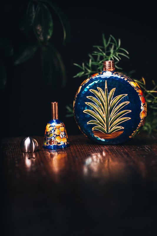 Flask Agave Azul 128