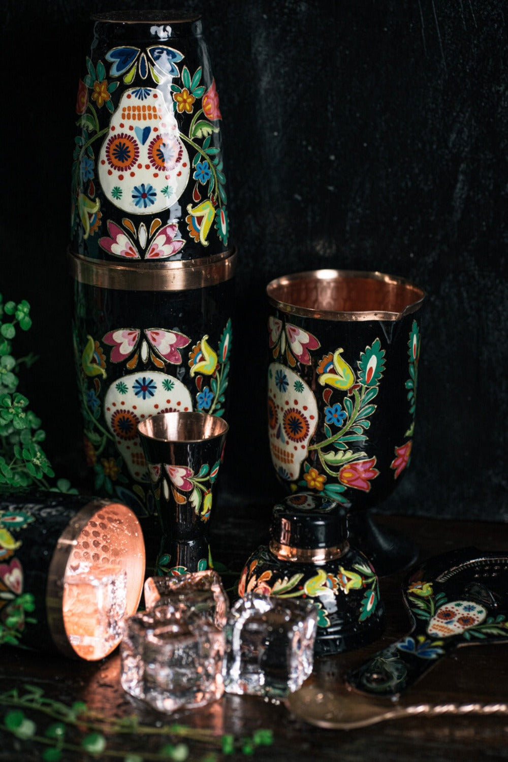 Hand Painted Set Calavera 068