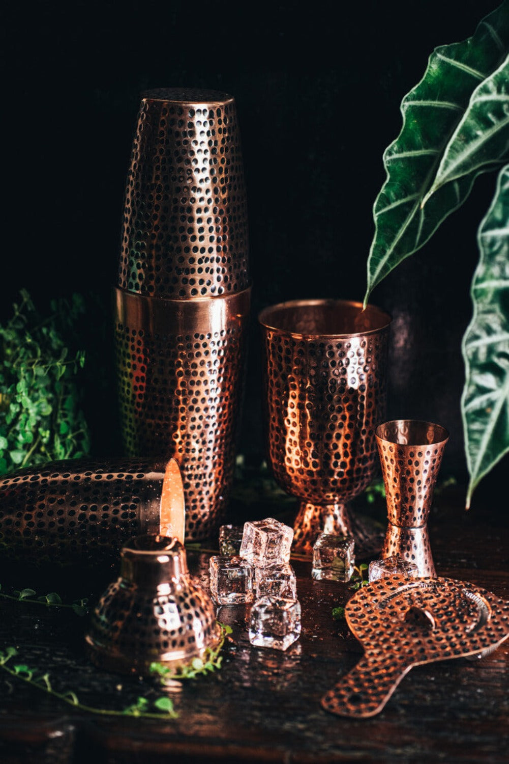 Classic Hand-hammered set Negro 013