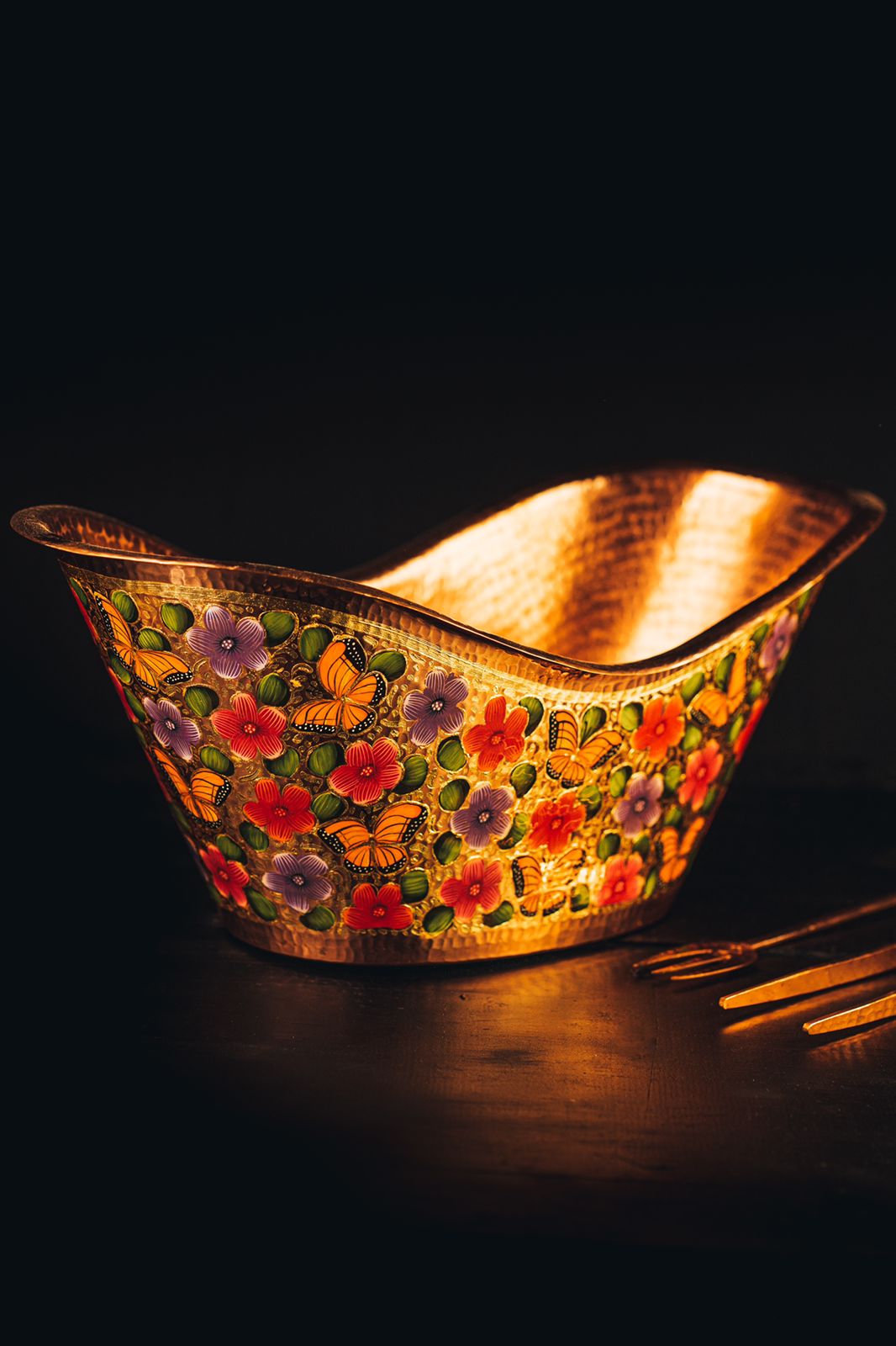 Ice Bucket Hand Painted Mariposa 141