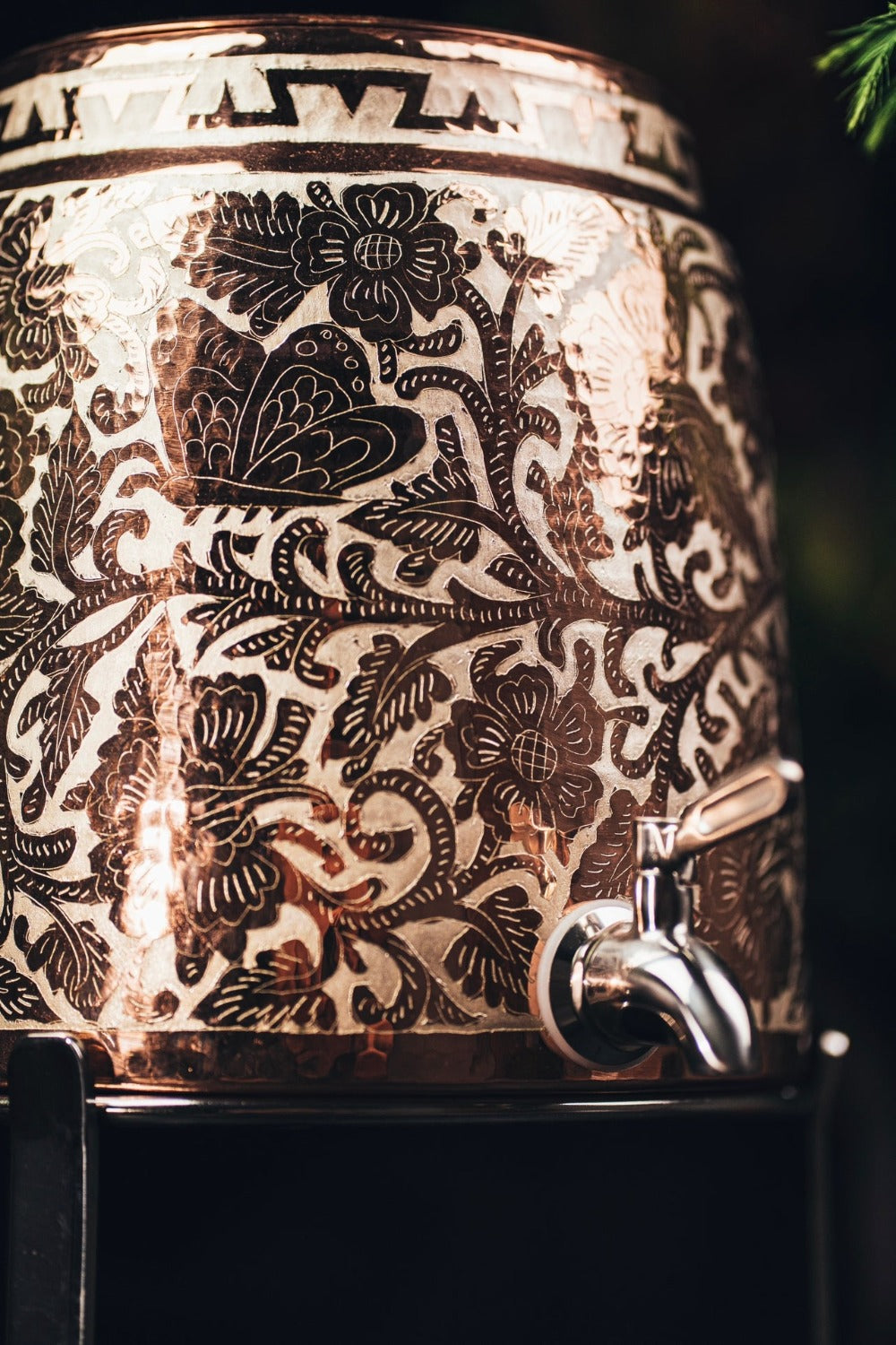 Silver Engraved Water Dispenser 10l
