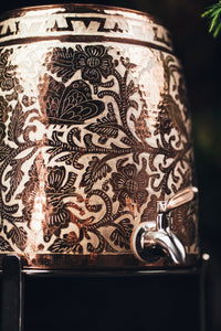 Silver Engraved Water Dispenser 10l