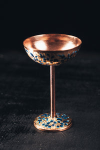 Coupe Martini - flores azul
