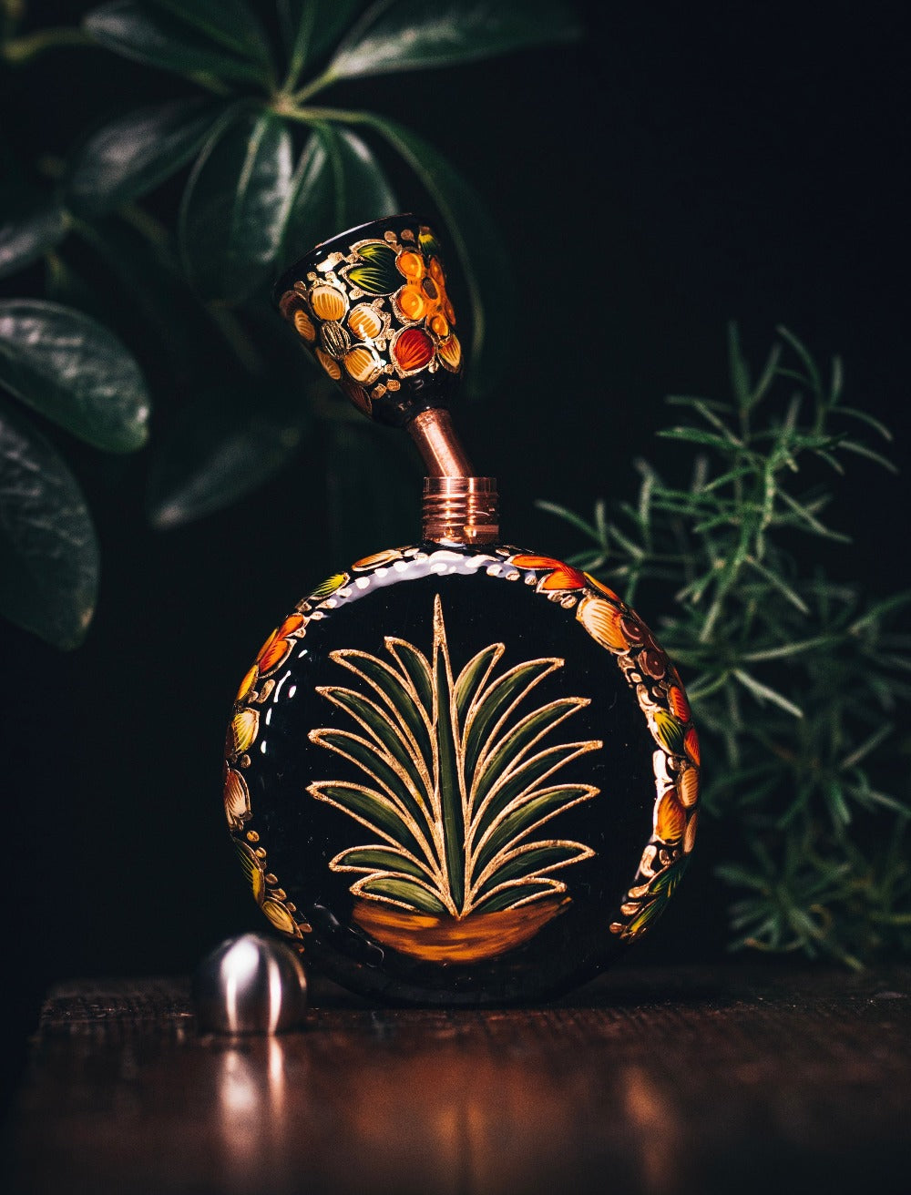 Flask Agave Negro